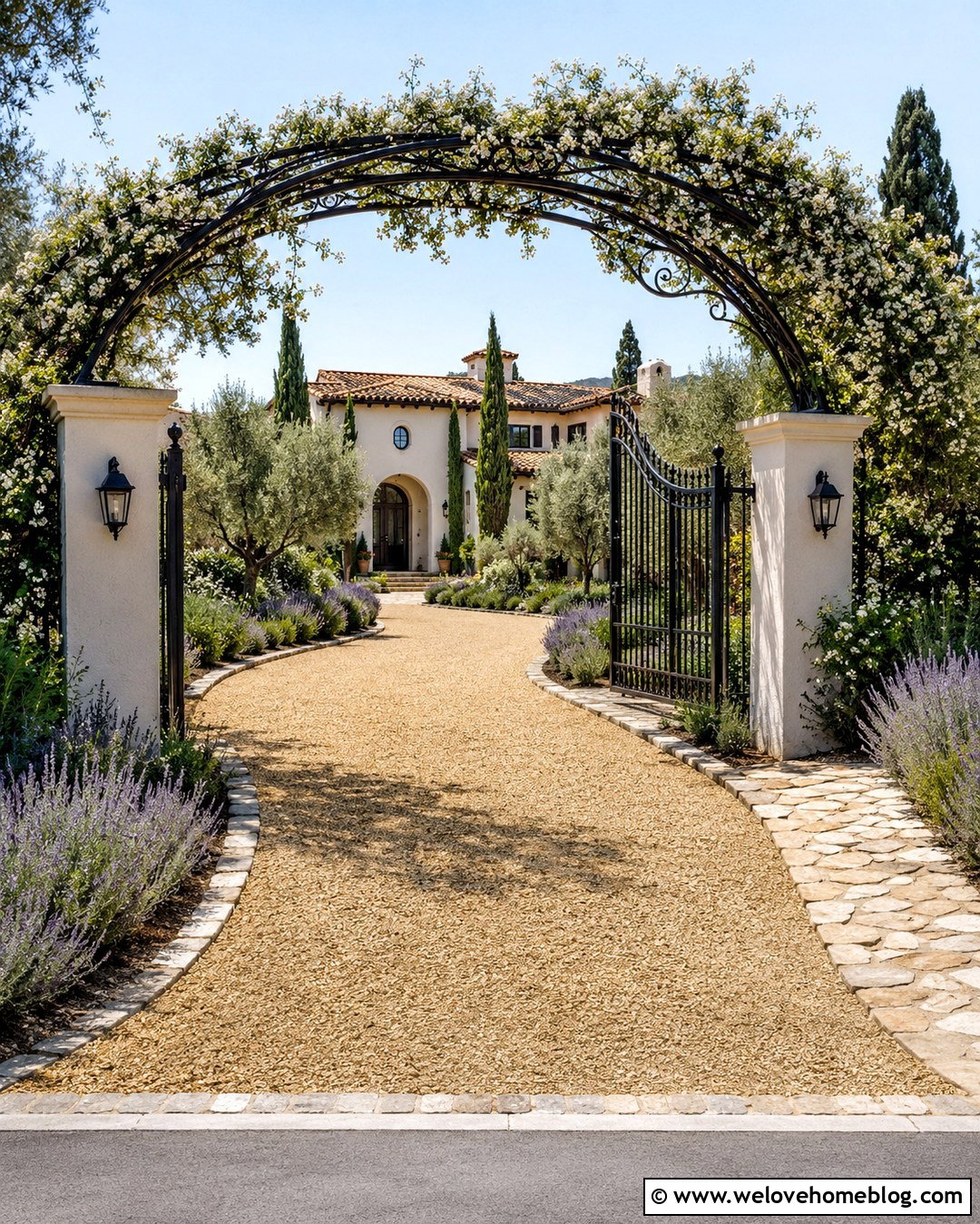 Warm Icon 20 Mediterranean Driveway Entrance Ideas for Warm Curb Appeal
