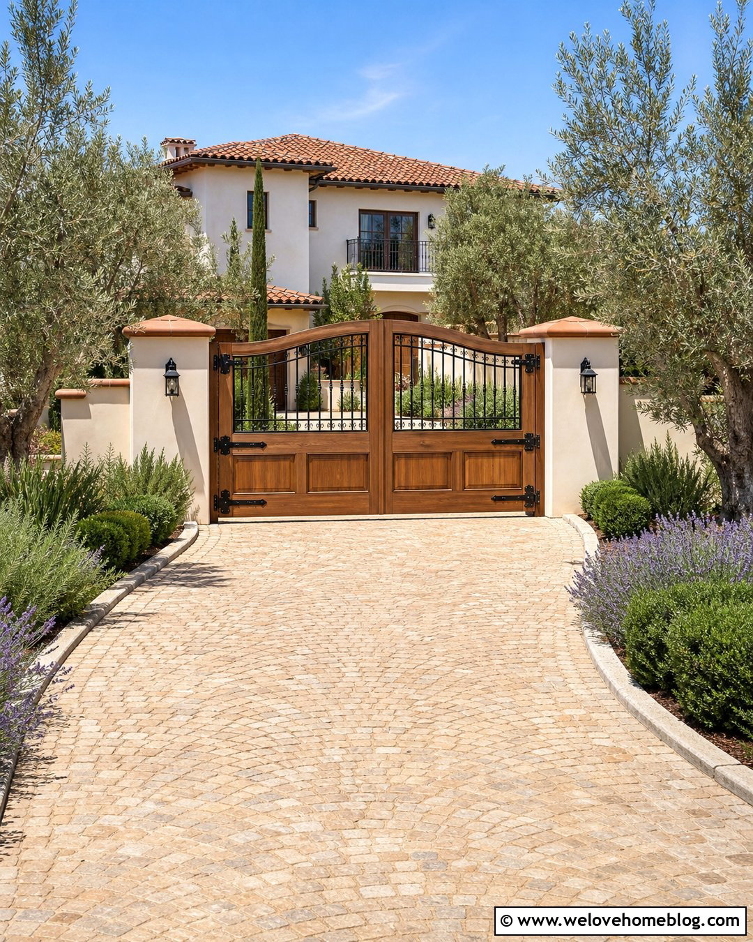Mediterranean Driveway Gate - 45 Driveway Gate Ideas