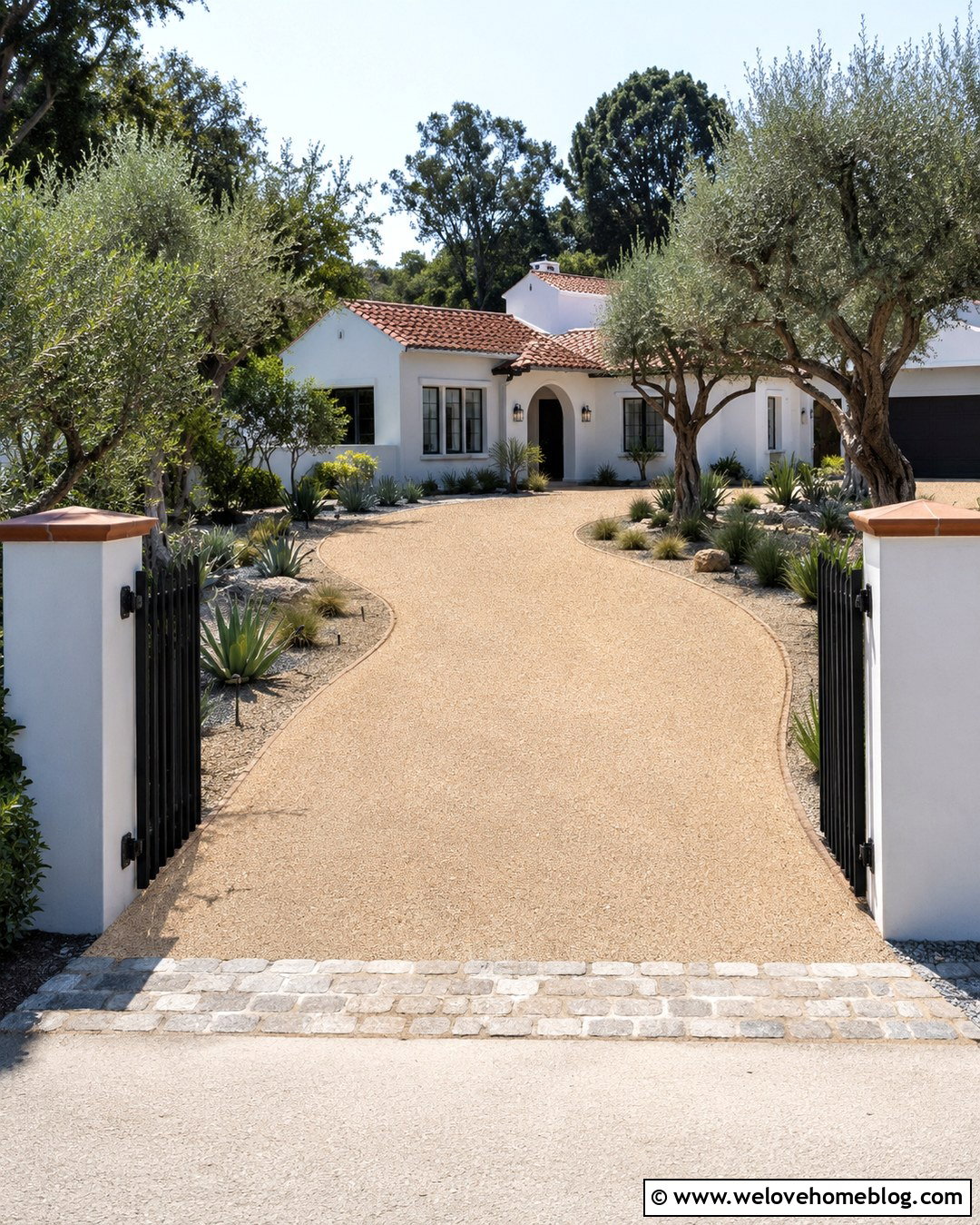 Warm Icon 20 Mediterranean Driveway Entrance Ideas for Warm Curb Appeal