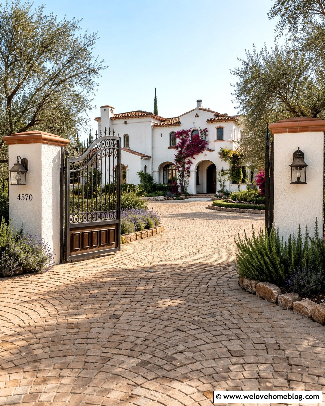 Mediterranean Single Swing Driveway Gate - 20 single swing driveway gate ideas