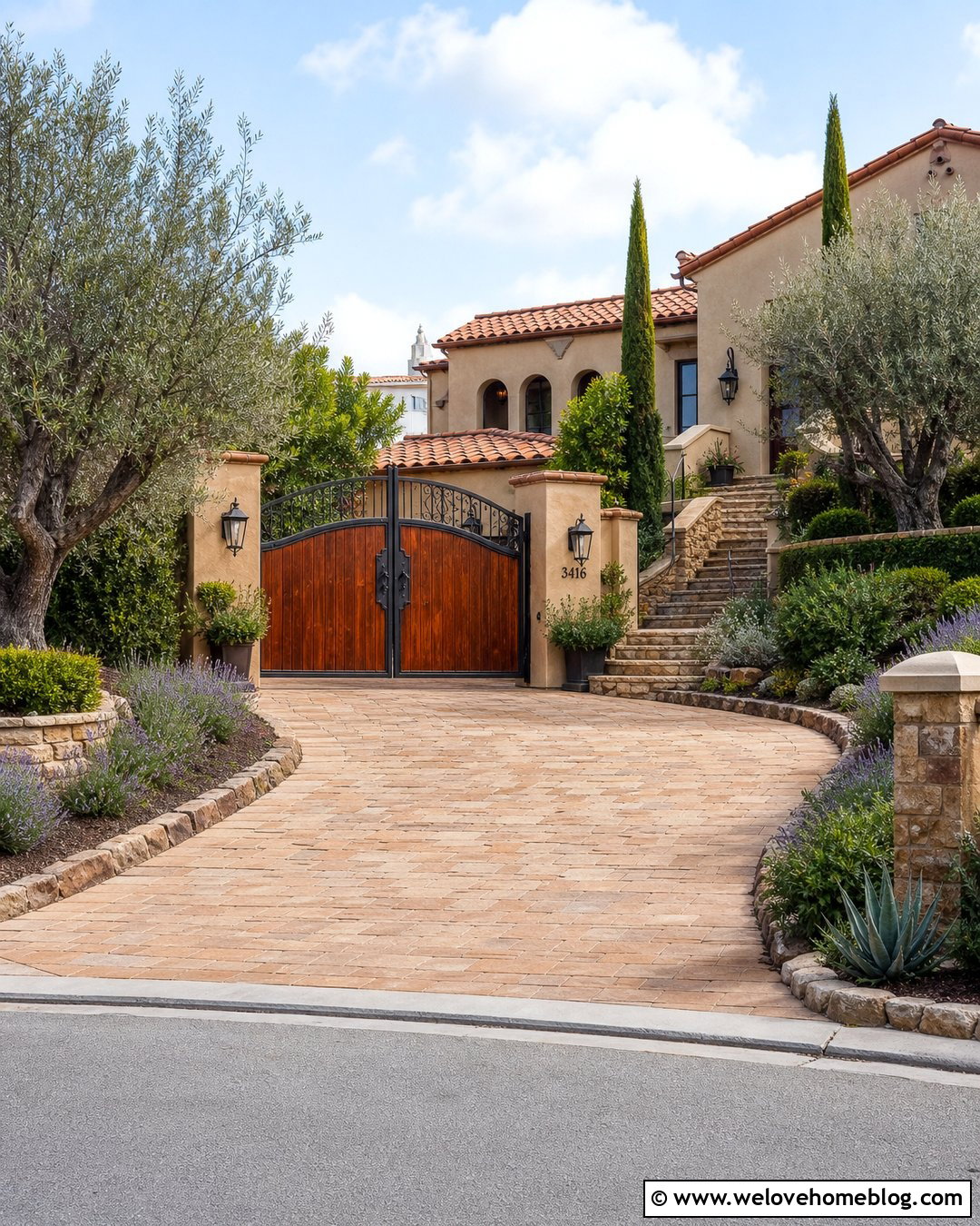 Mediterranean Wood And Iron Driveway Gate - 20 Driveway Gates For Sale Ideas