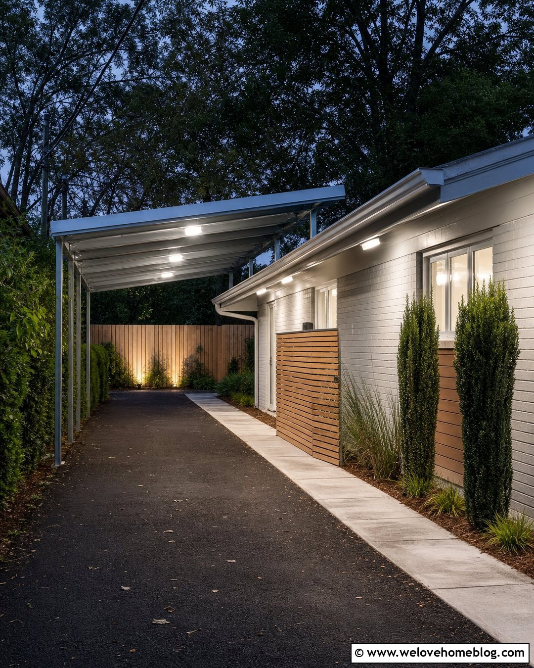 Metal Carport For Narrow Driveway - 20 Driveway Cover Car Ports Ideas