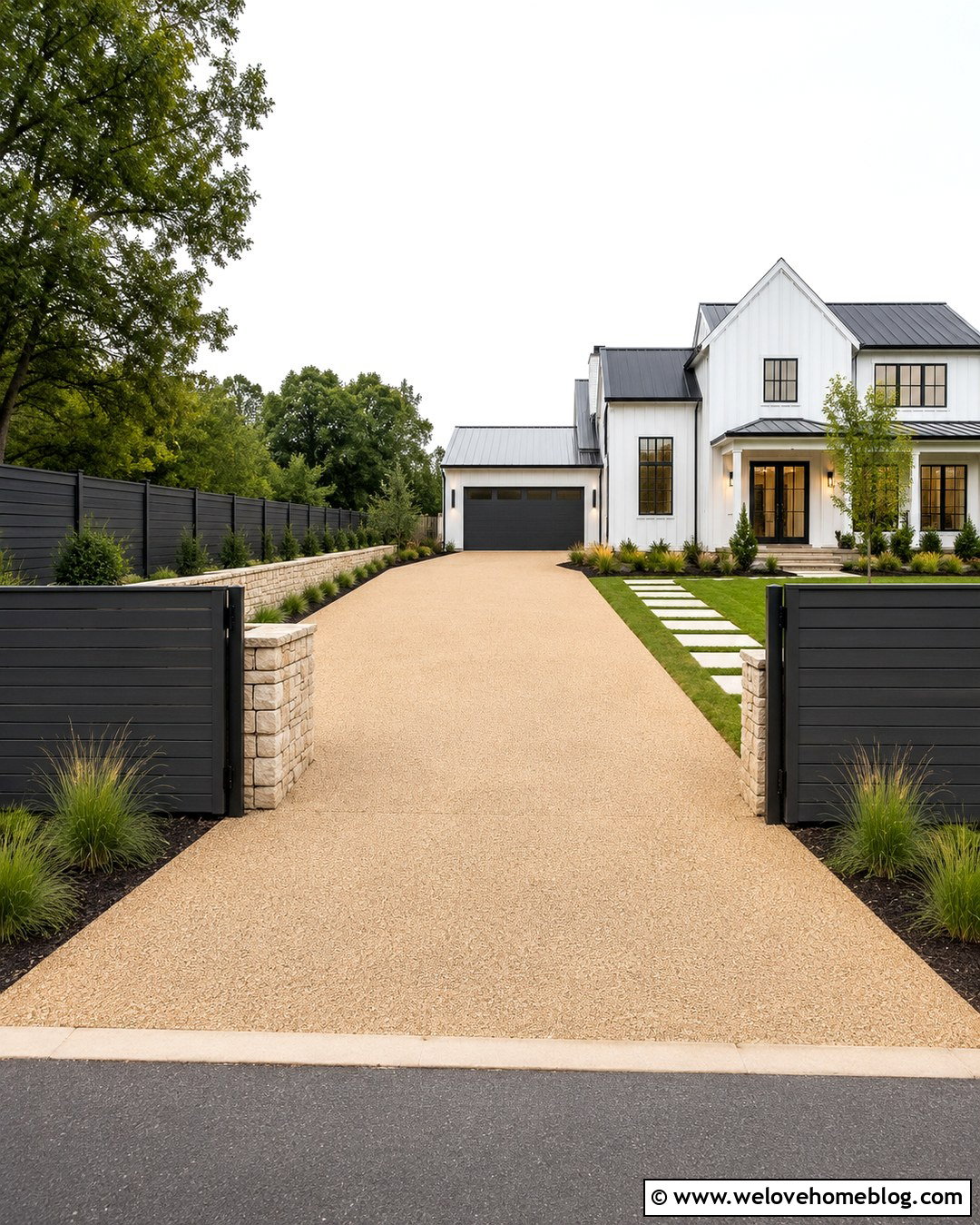 Metal Driveway Gate With Privacy Panels - 20 Installation Of Metal Driveway Gates Ideas