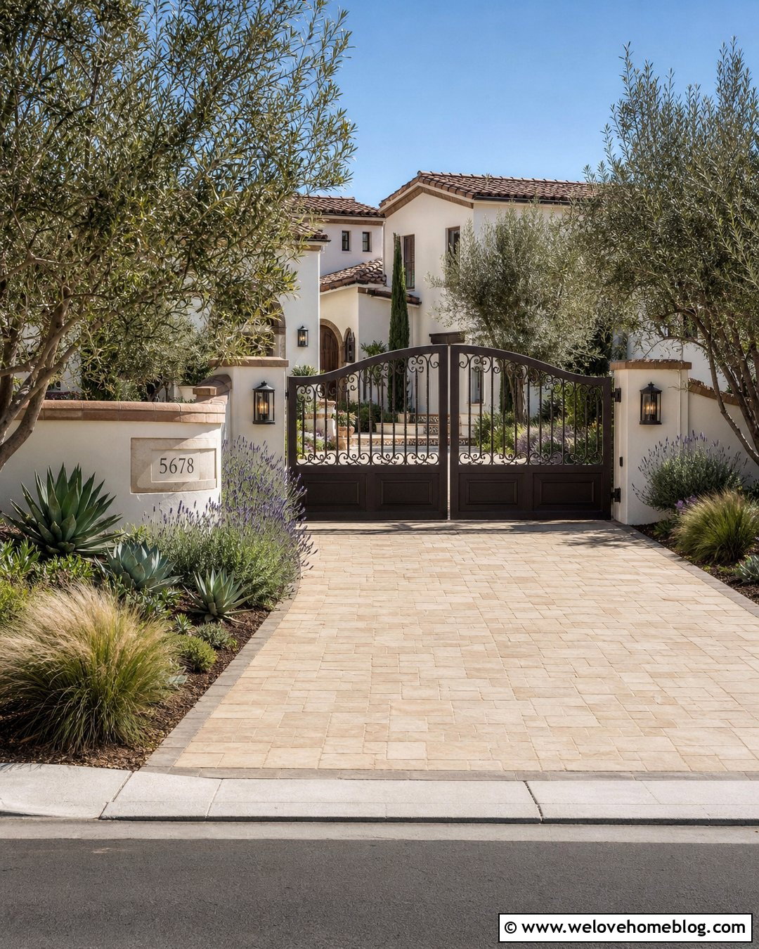 Metal Driveway Gate With Stucco Walls - 35 metal driveway gates ideas