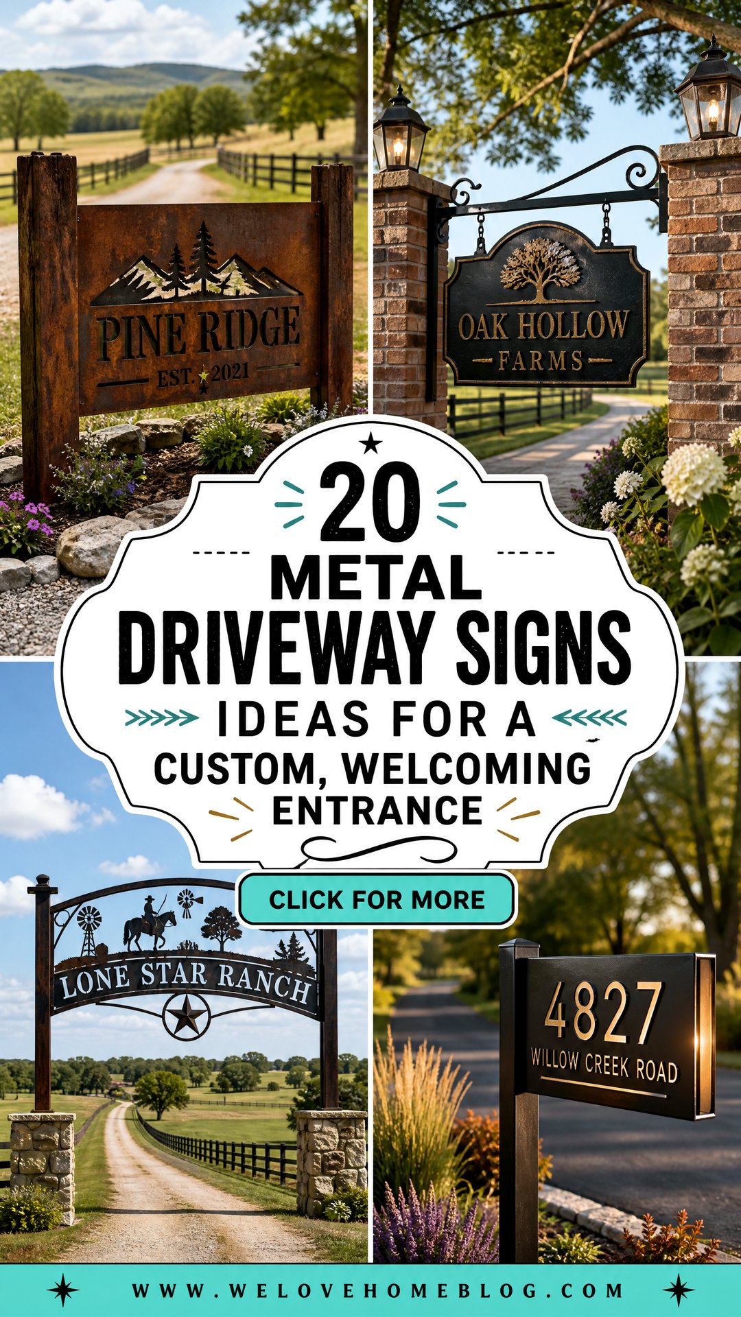 20 Metal Driveway Signs Ideas for a Custom Welcoming Entrance - 20 Metal Driveway Signs Ideas for a Custom, Welcoming Entrance