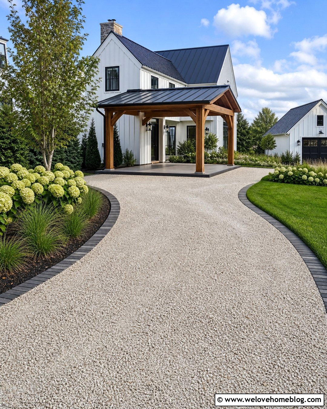 Metal Roof Porte Cochere Driveway - 35 Porte Cochere Driveway Ideas