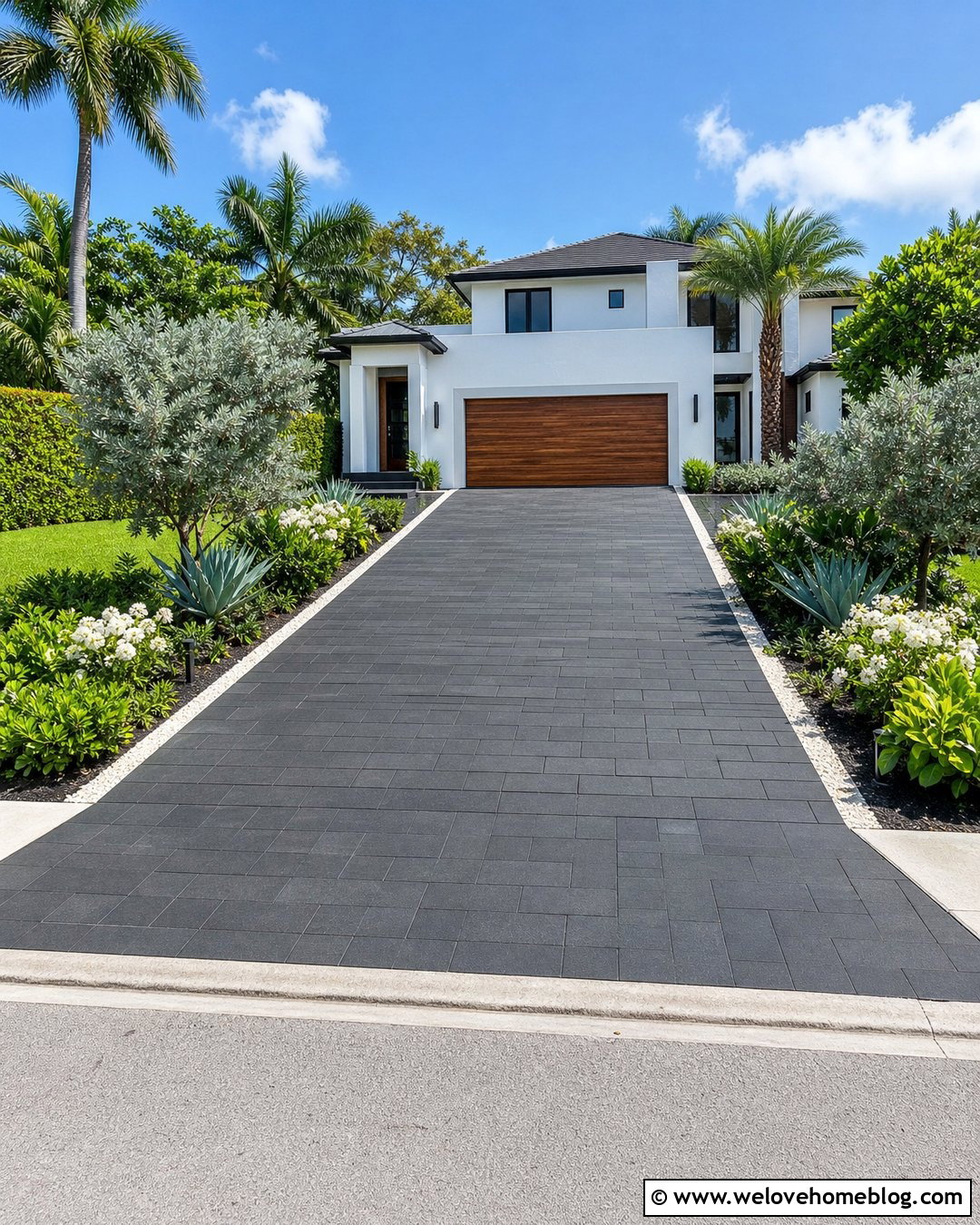 Miami Black Paver Driveway - 20 miami driveway ideas