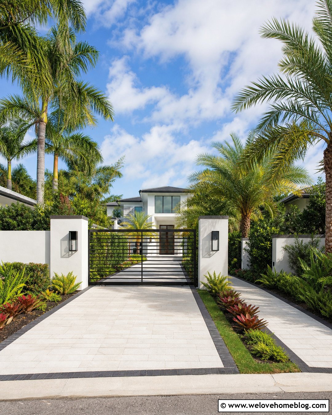 Miami Driveway Gate And Pillars - 20 miami driveway ideas