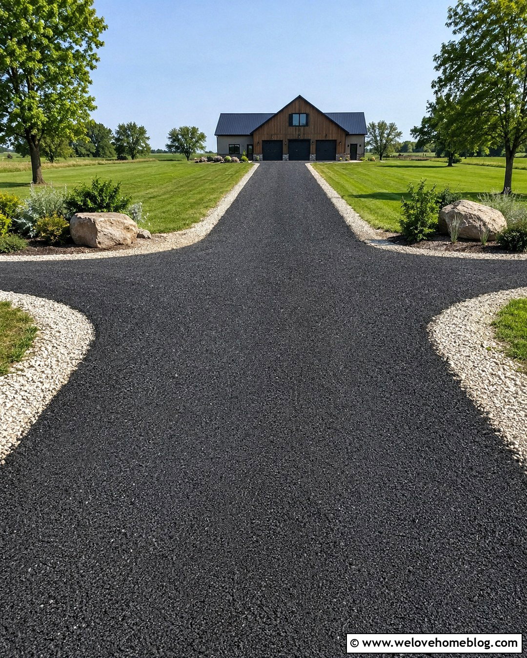 Millings Driveway With Gravel Shoulders - 20 Millings Driveway Ideas
