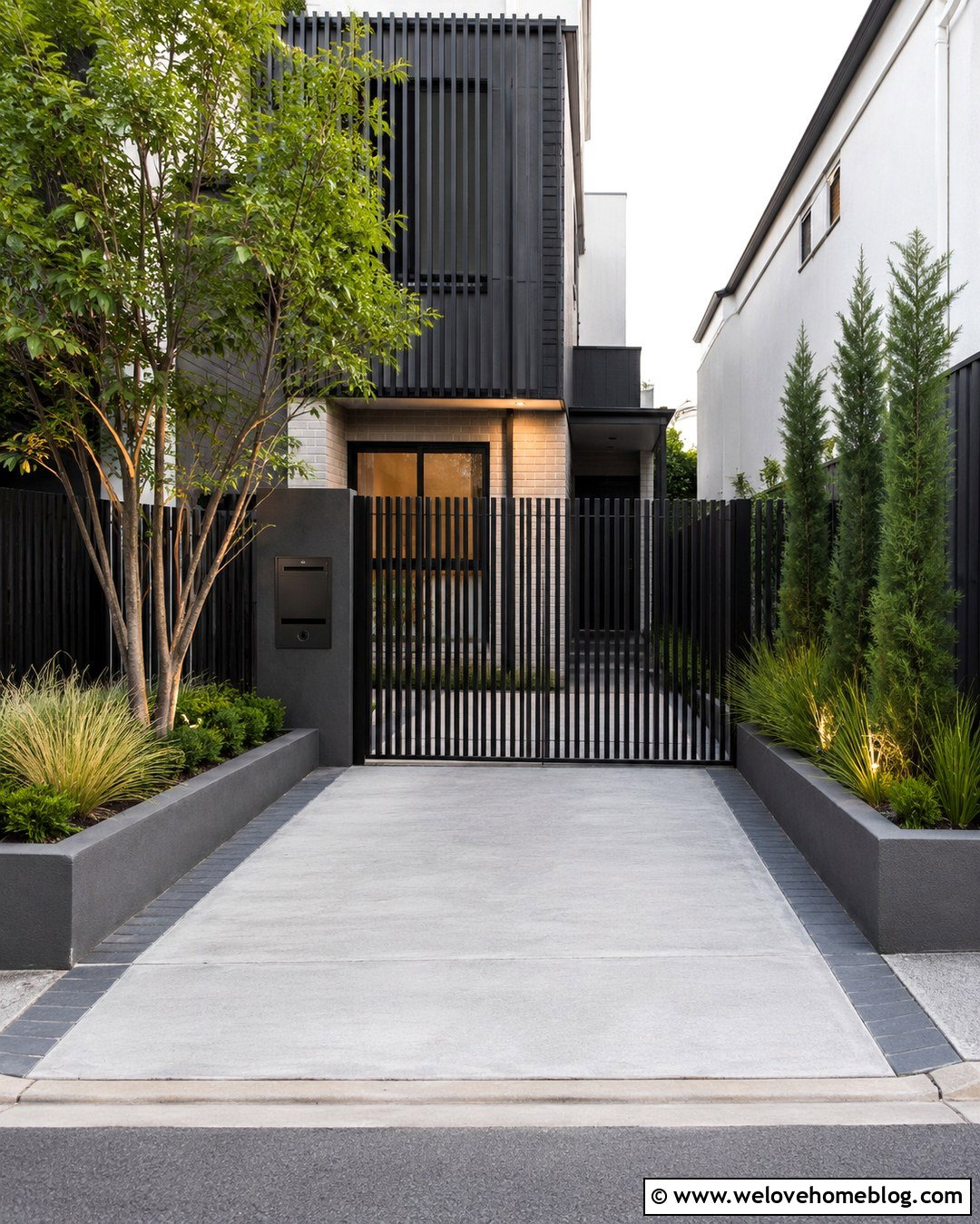 Minimal Automatic Gate for Small Driveway - 20 driveway automatic gate ideas
