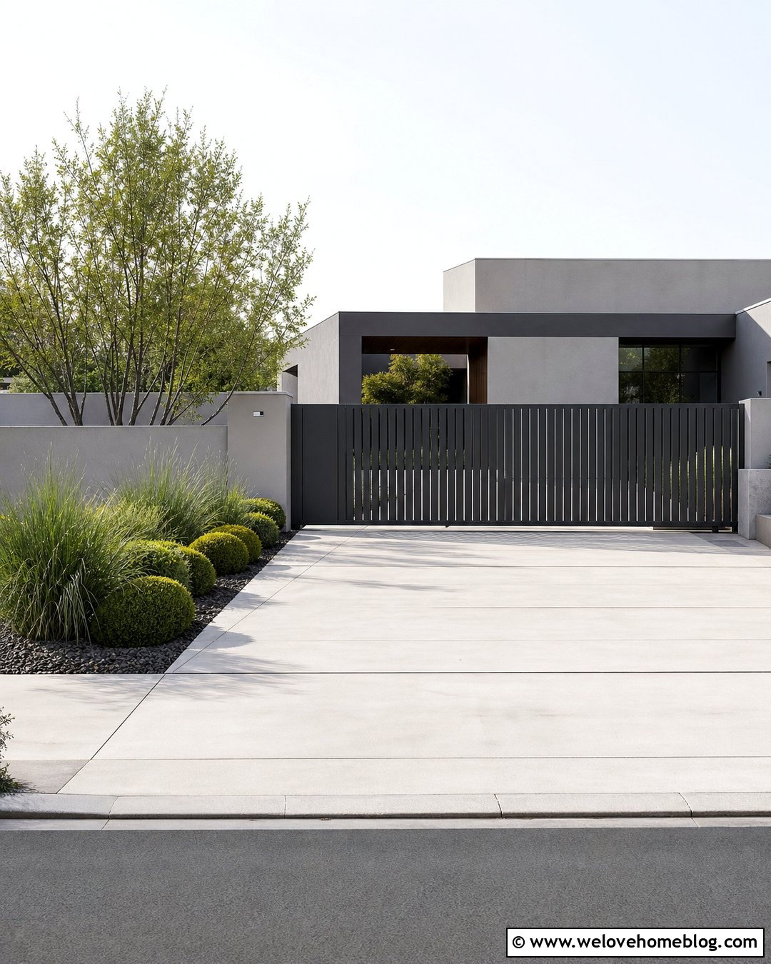 Minimalist Driveway Gate - 45 Driveway Gate Ideas