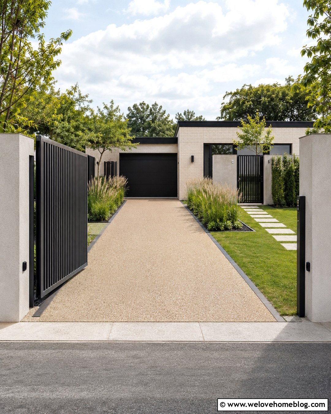 20 Electric Gates Entrance Driveways Ideas for Modern Homes