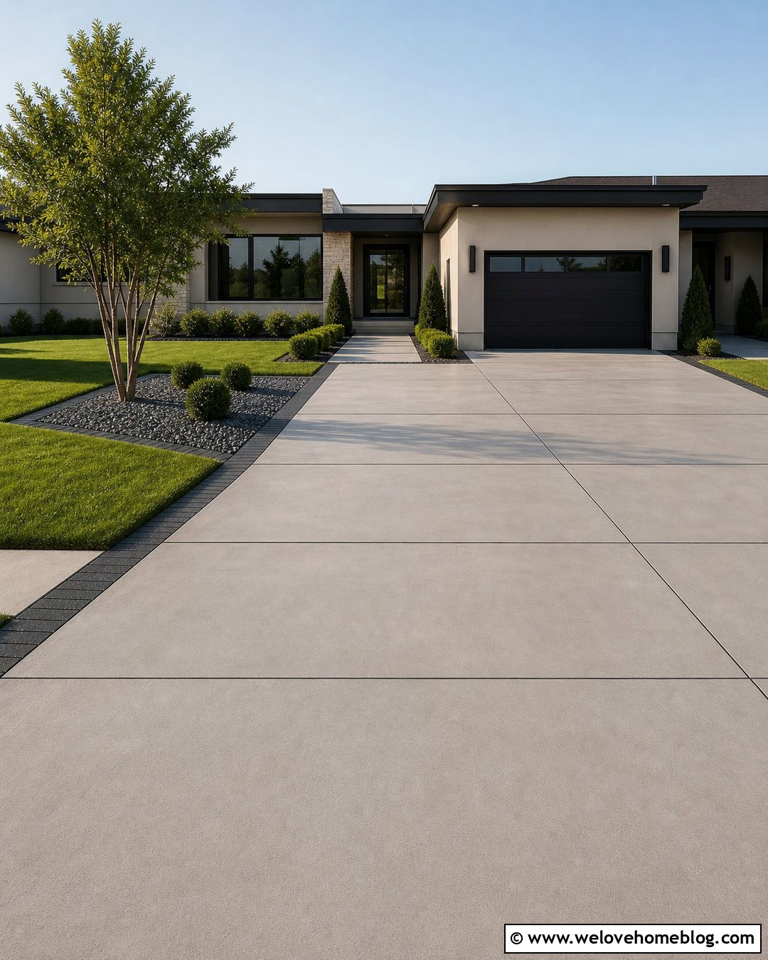 Minimalist Modern Driveway - 45 modern driveway ideas