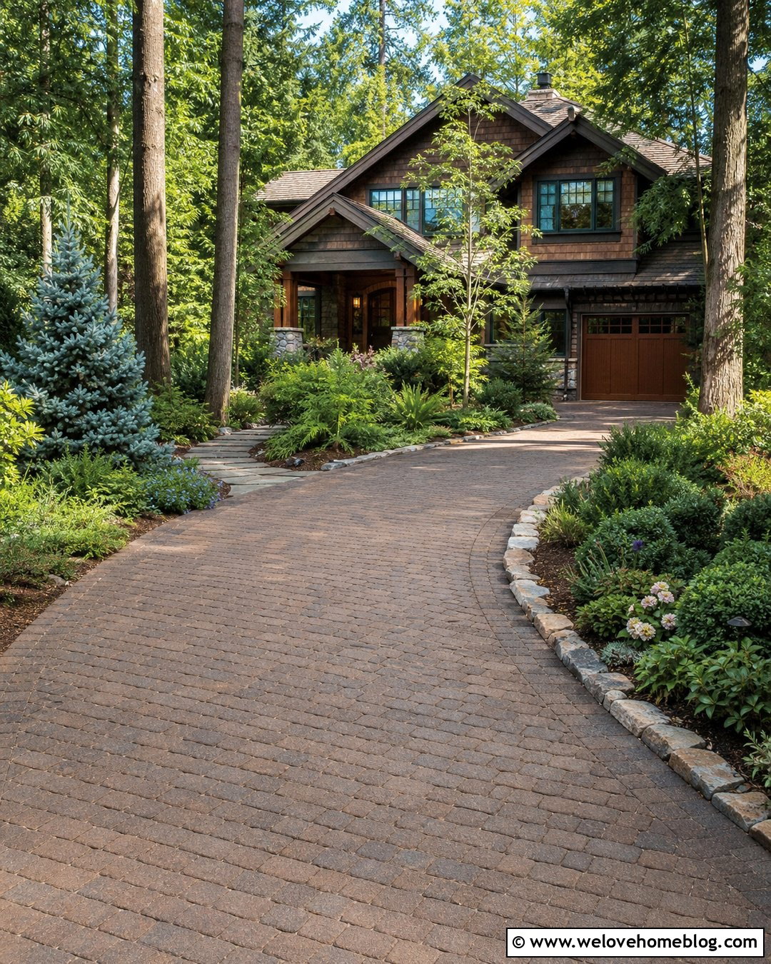 Mixed Evergreen Driveway Hedge - 25 driveway hedge ideas
