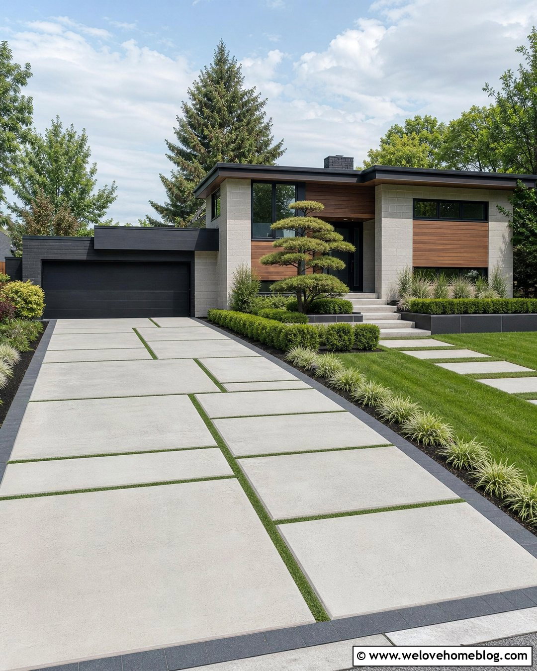 20 Grass Pattern Driveway Ideas for Standout Modern Curb Appeal