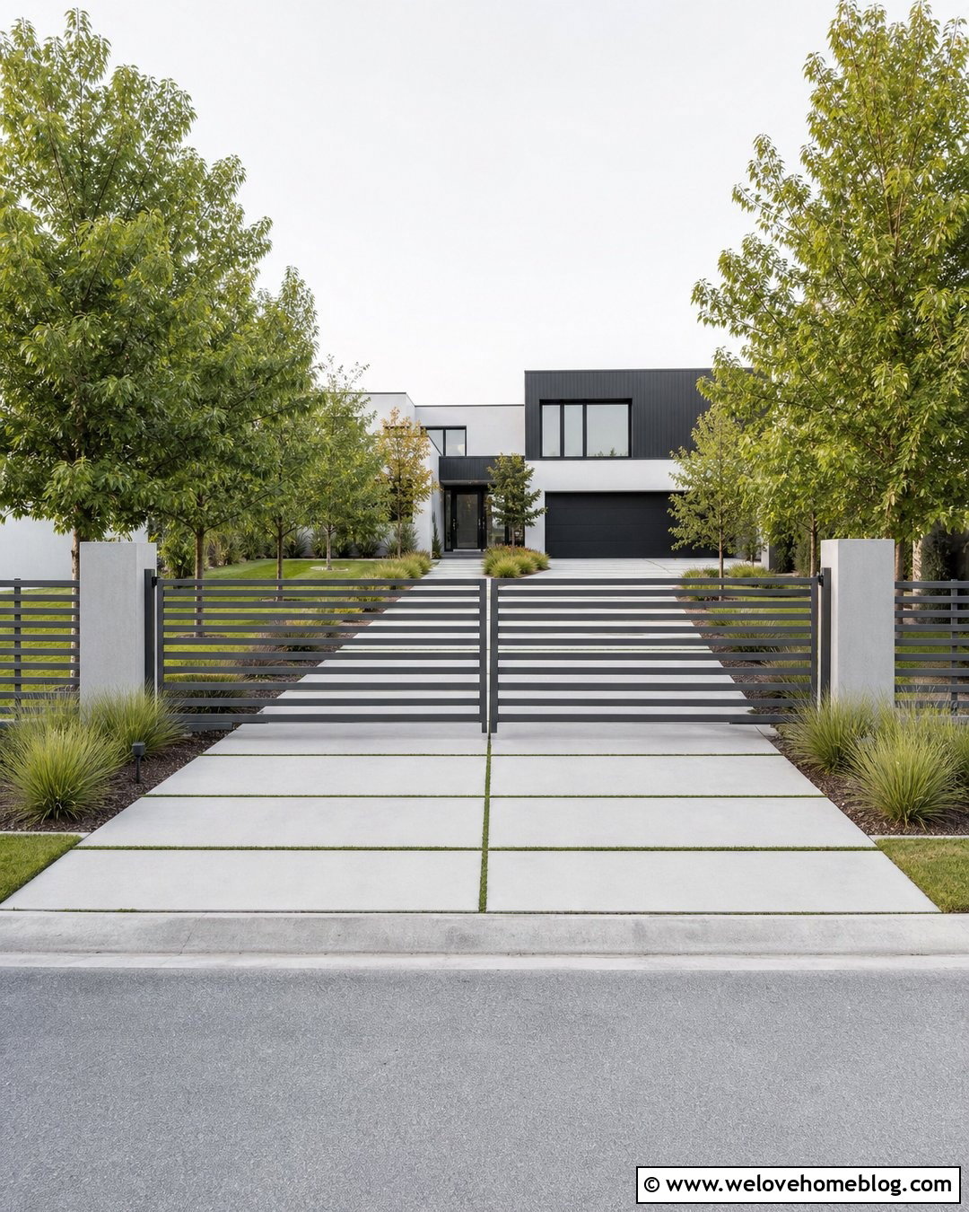 Modern Aluminum Driveway Gate - 35 Modern Gates Driveway Ideas