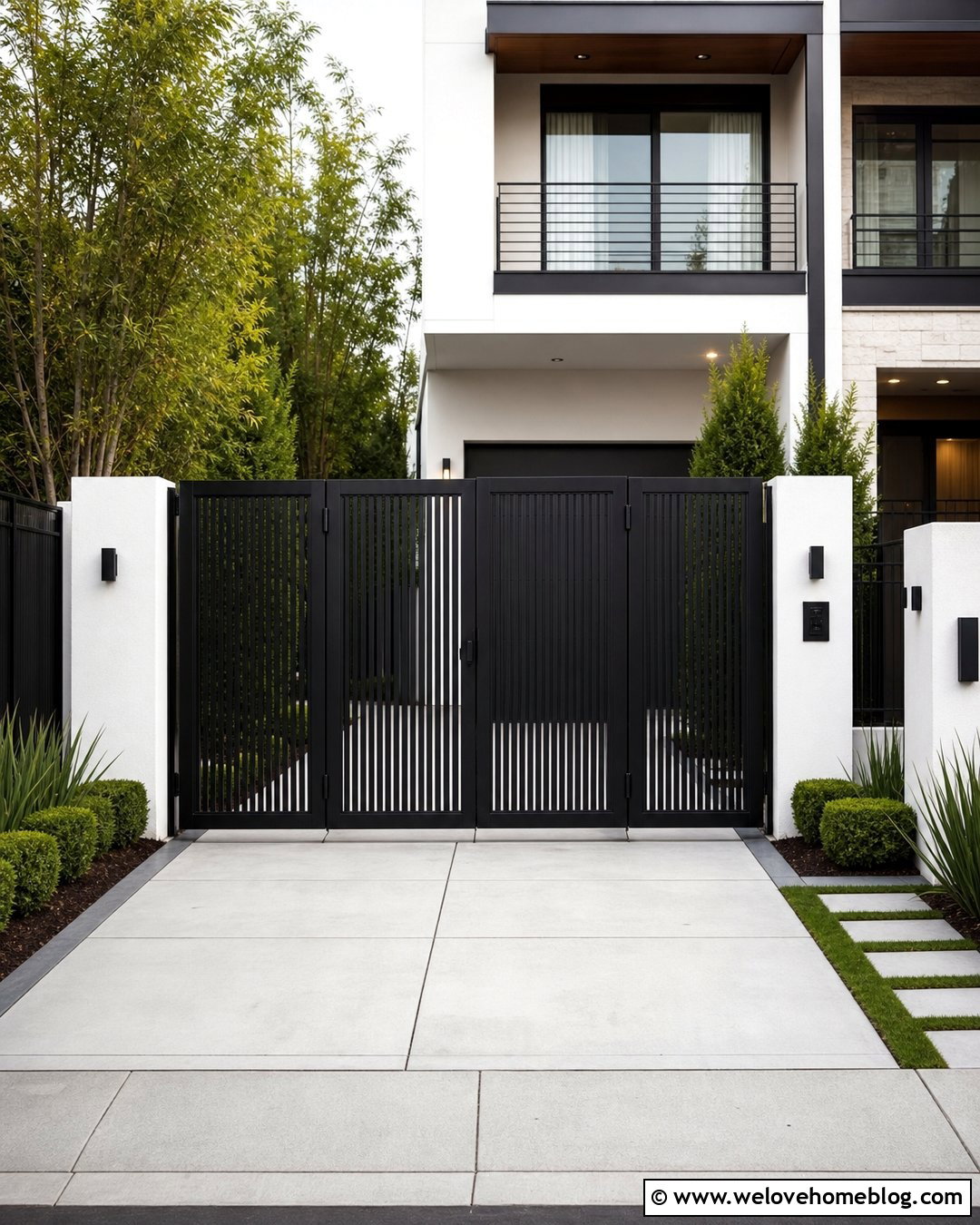 Modern Bi Fold Driveway Gate - 35 Modern Gates Driveway Ideas