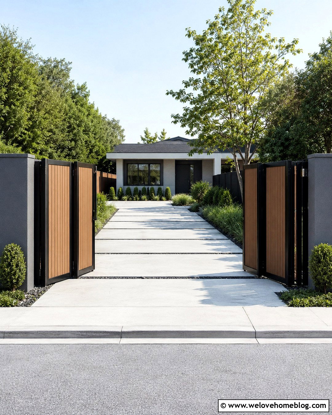 Modern Bi Fold Driveway Gate - 20 Driveway Gate Modern Ideas