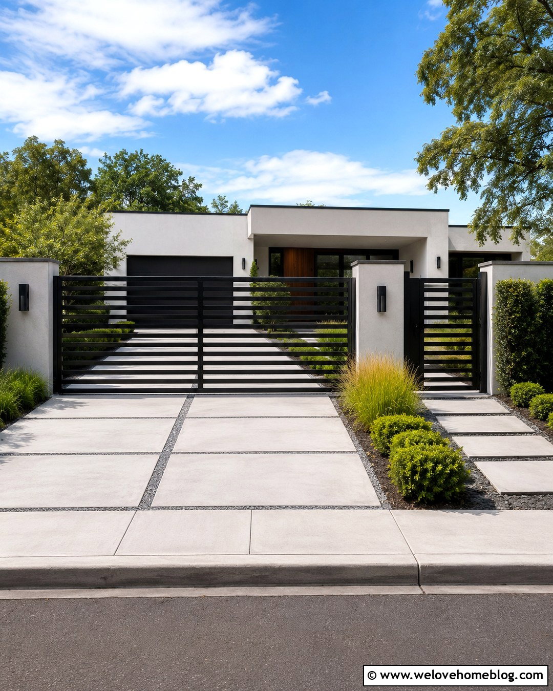 Modern Blackwater Driveway Gate - 20 blackwater driveway gates ideas