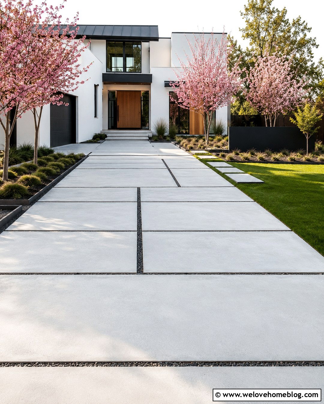 Modern Cherry Blossom Driveway - 20 cherry blossom driveway ideas