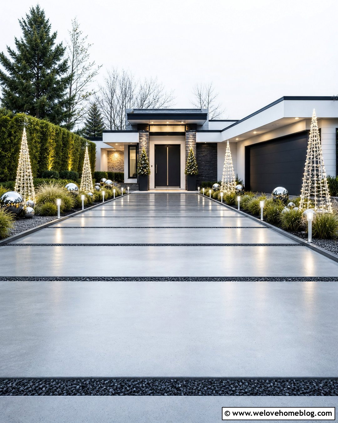 Modern Christmas Driveway - 25 Driveway Christmas Decorations Ideas