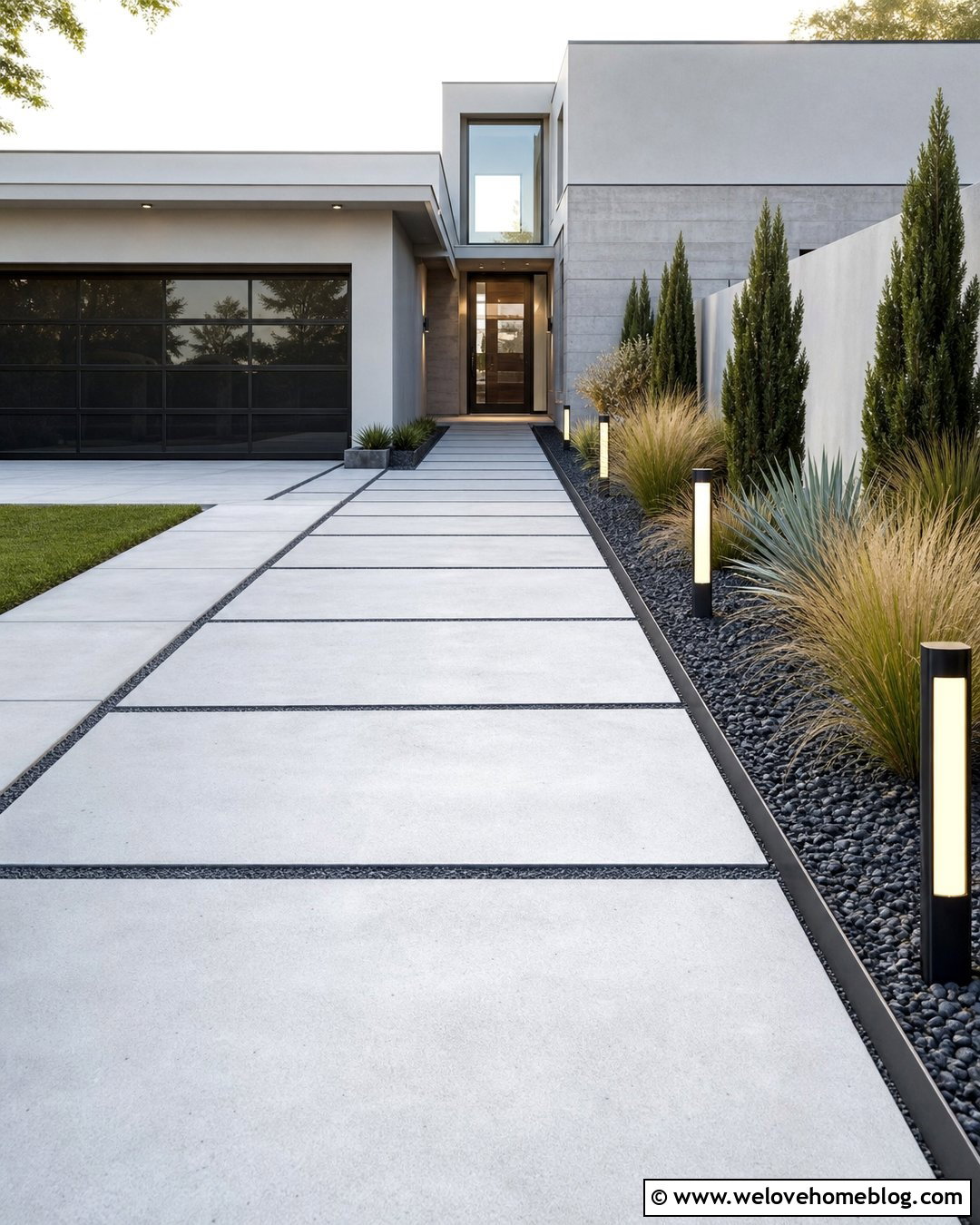 Modern Concrete Driveway Berm - 20 driveway berm ideas