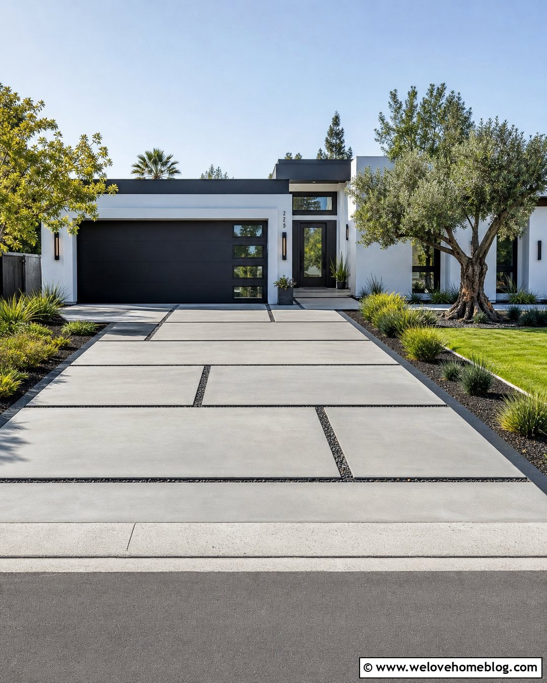 25 Driveway Modern Ideas for Sleek, High-End Curb Appeal