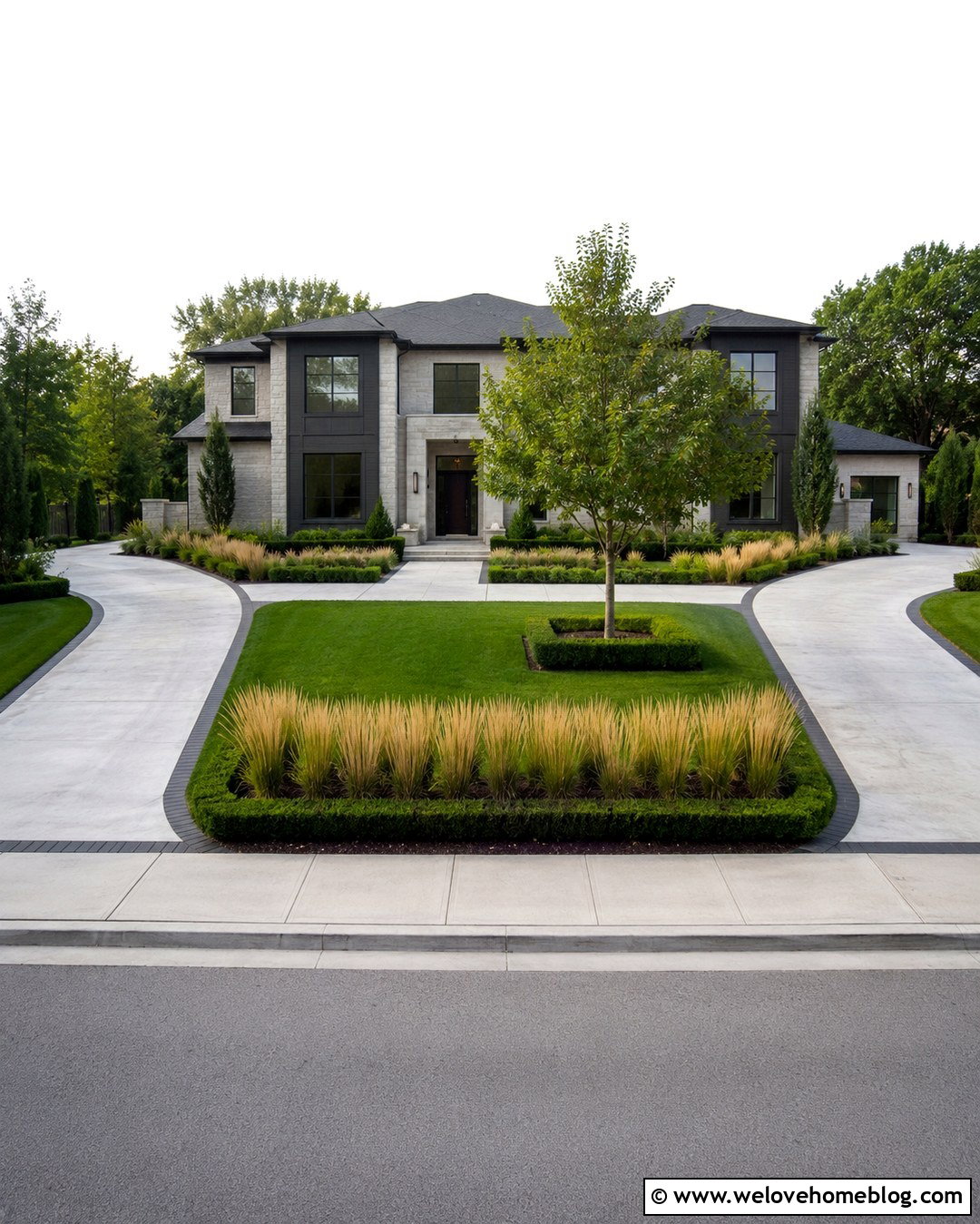 20 U Shape Driveway Ideas for a Graceful, Welcoming Entry