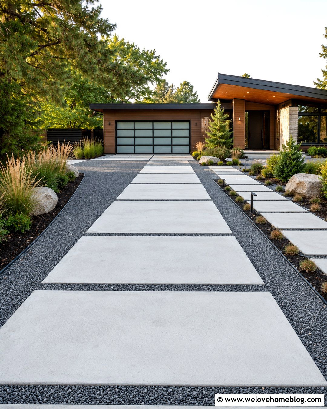 Modern Crusher Run Driveway With Concrete Pads - 20 Crusher Run Driveway Ideas