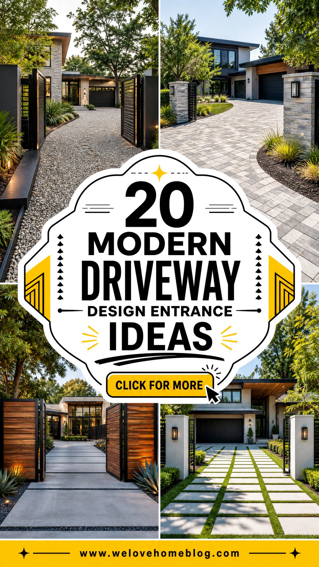 20 Modern Driveway Design Entrance Ideas That Wow Guests - 20 Modern Driveway Design Entrance Ideas That Wow Guests