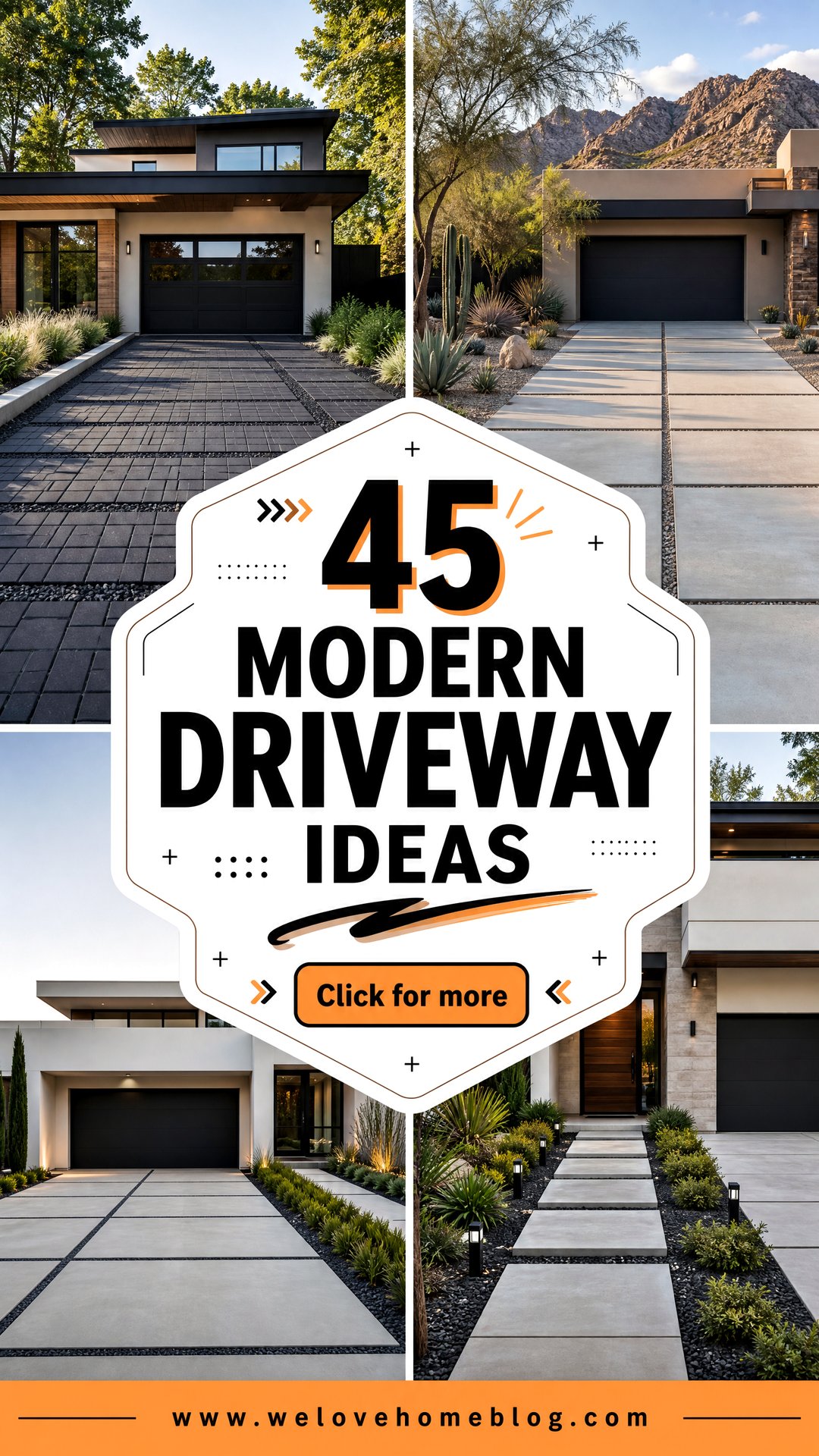45 Modern Driveway Ideas for Sleek Standout Curb Appeal - 45 Modern Driveway Ideas for Sleek, Standout Curb Appeal