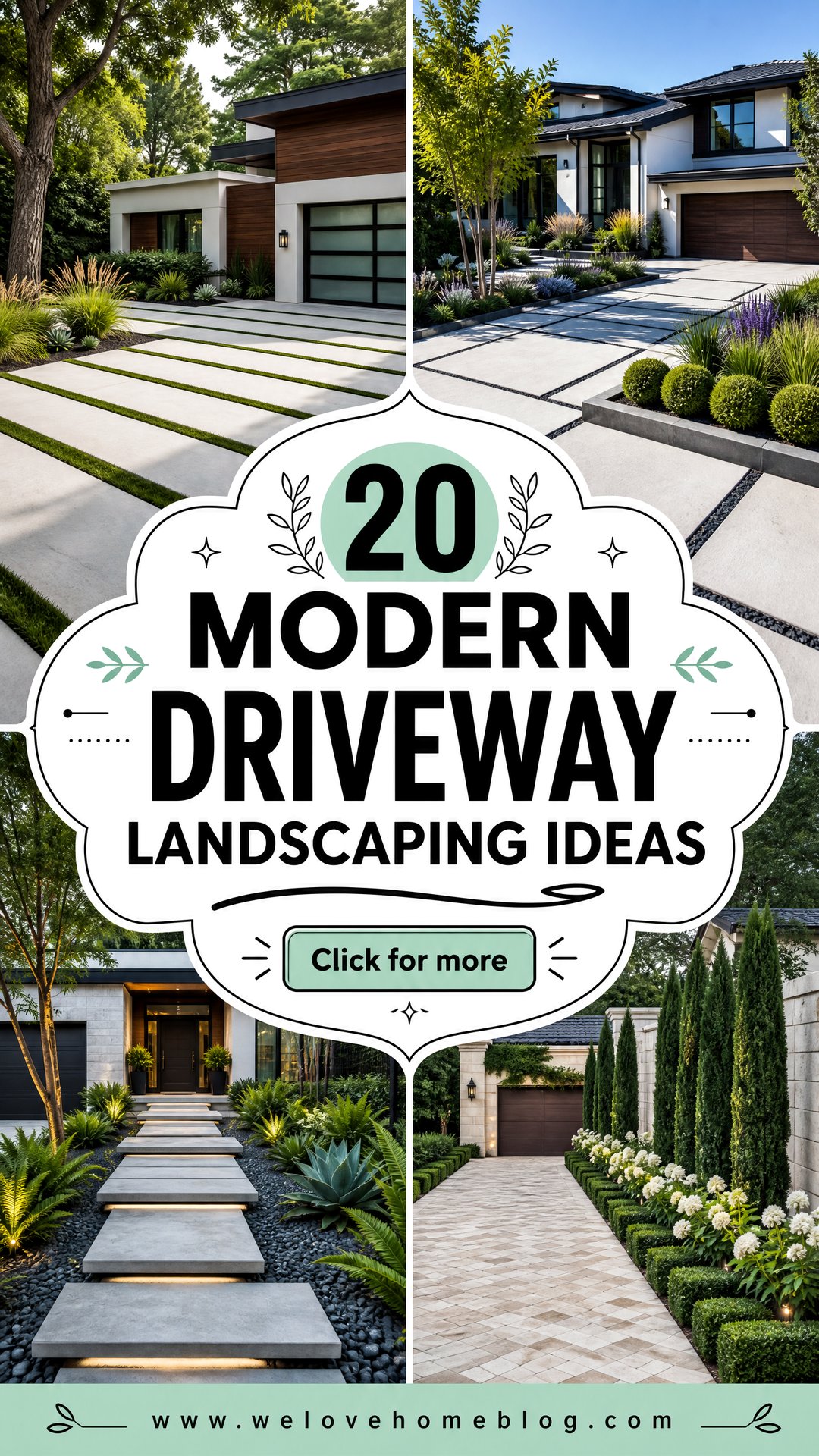 20 Modern Driveway Landscaping Ideas for Stunning Exteriors - 20 Modern Driveway Landscaping Ideas for Stunning Exteriors