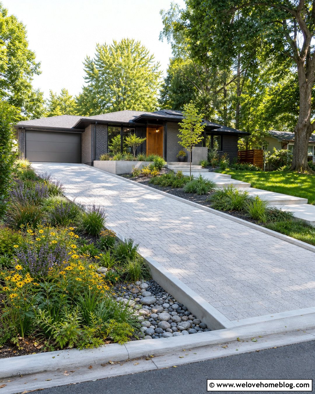 45 Modern Driveway Ideas for Sleek, Standout Curb Appeal
