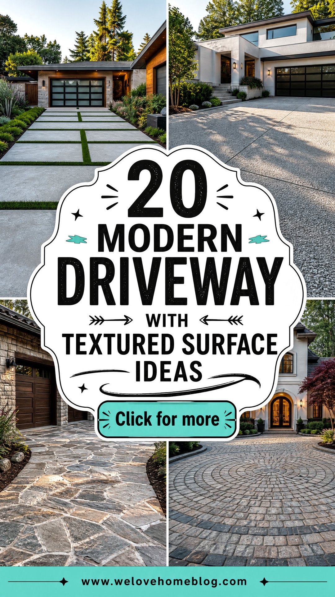 20 Modern Driveway With Textured Surface Ideas for Bold Style - 20 Modern Driveway With Textured Surface Ideas for Bold Style
