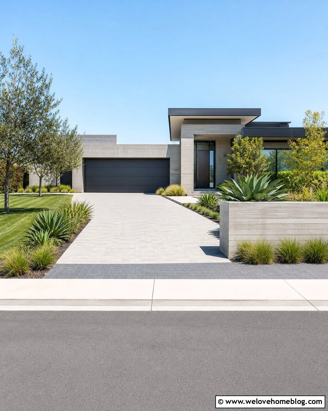 25 Driveways Modern Front Yard Landscaping Entrance Ideas to Love