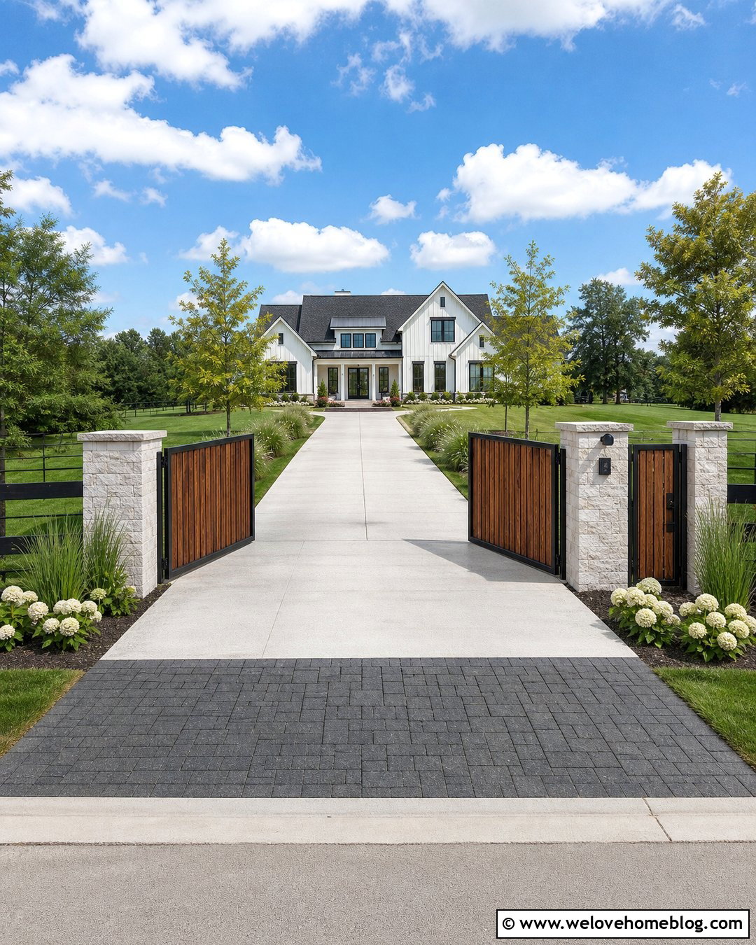 Modern Farmhouse Driveway Gate Kit - 20 Driveway Gate Kit Ideas