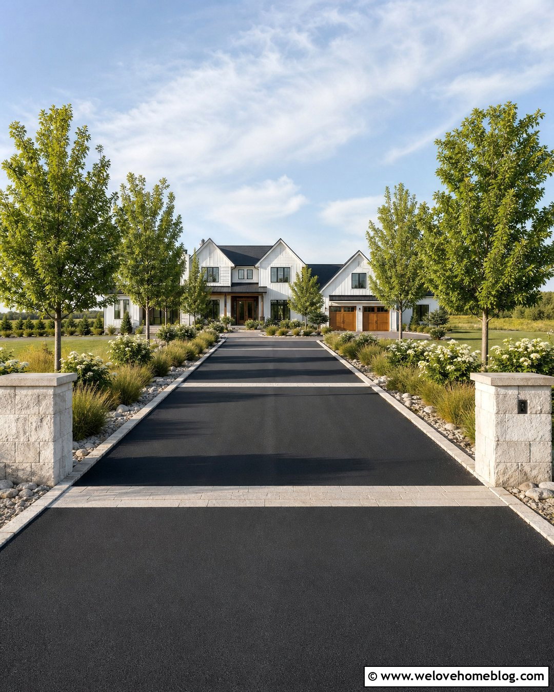 Modern Farmhouse Heated Driveway - 30 Heated Driveway Ideas
