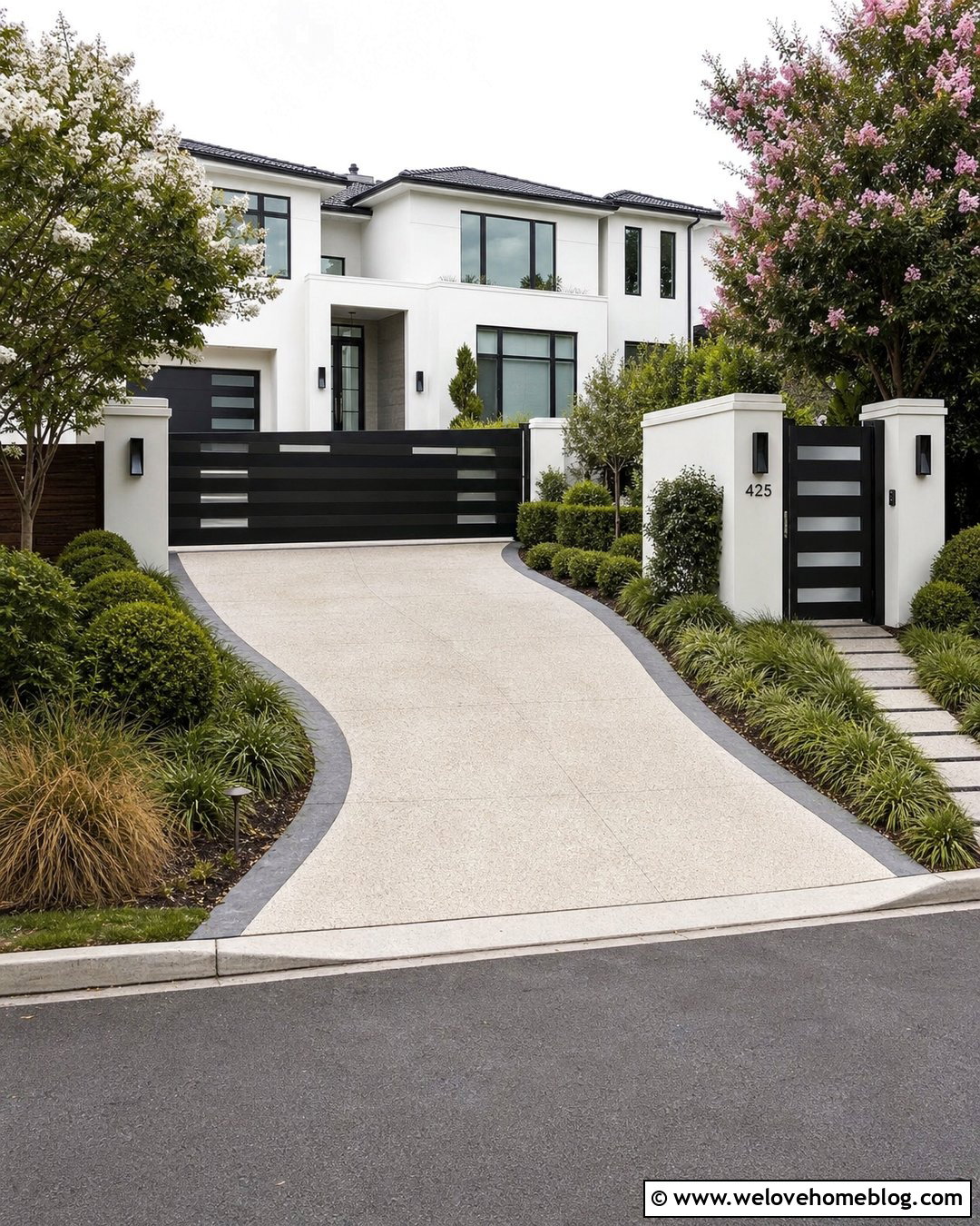 20 Modern Entry Gates Driveway Ideas for a Grand Welcome