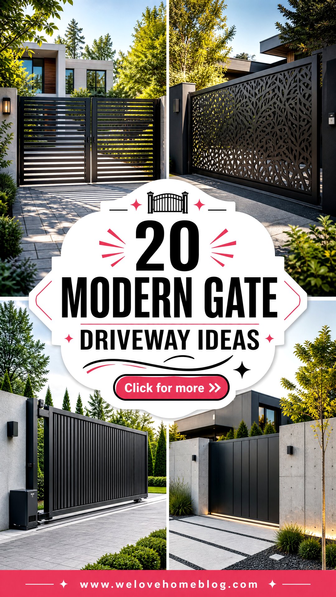 20 Modern Gate Driveway Ideas for a Sleek Secure Entrance - 20 Modern Gate Driveway Ideas for a Sleek, Secure Entrance