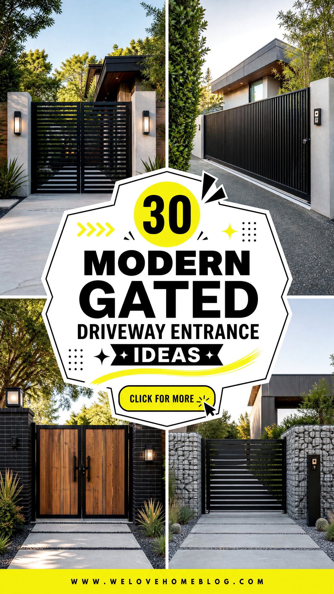 30 Modern Gated Driveway Entrance Ideas for Sleek Security - 30 Modern Gated Driveway Entrance Ideas for Sleek Security