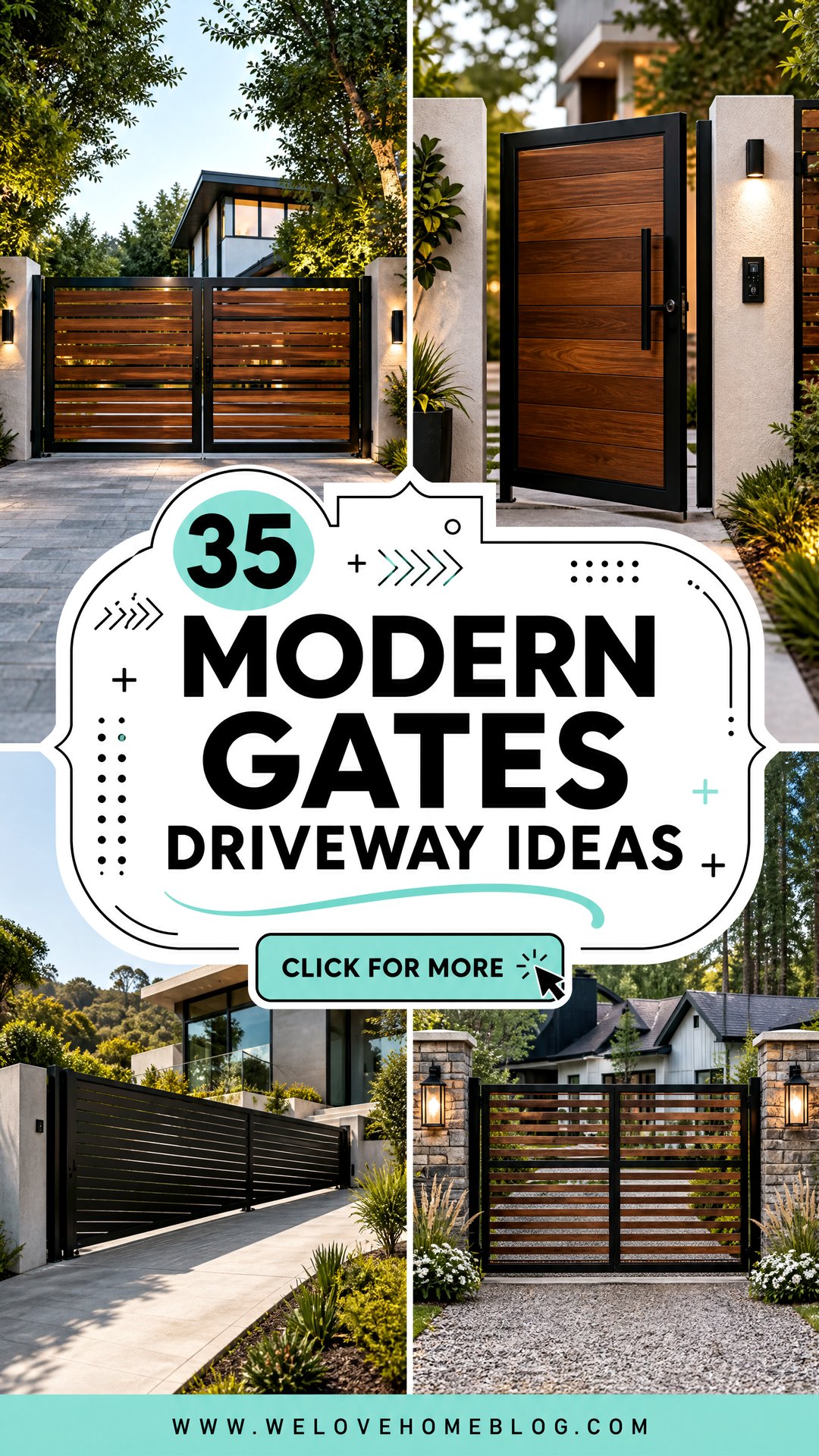 35 Modern Gates Driveway Ideas for a Sleek Entryway Upgrade - 35 Modern Gates Driveway Ideas for a Sleek Entryway Upgrade