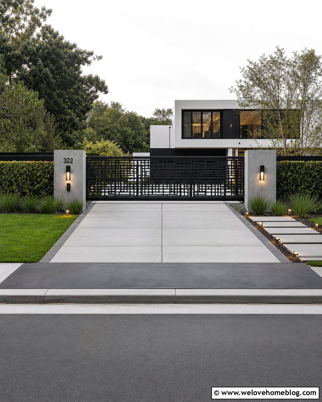 Modern Laser Cut Metal Driveway Gate - 20 Modern Entry Gates Driveway Ideas