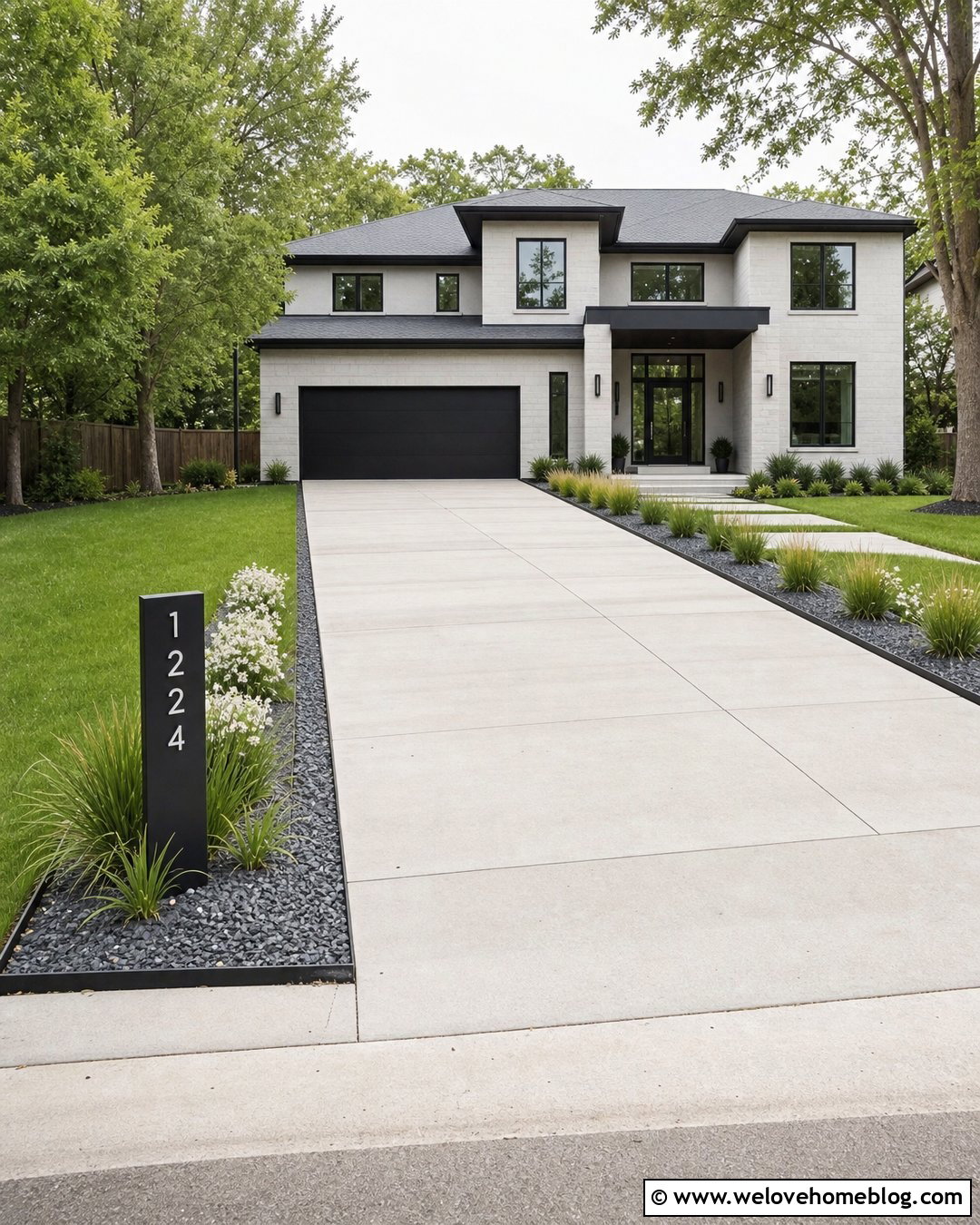 Modern Metal Driveway Address Sign - 35 house number sign for yard driveways ideas