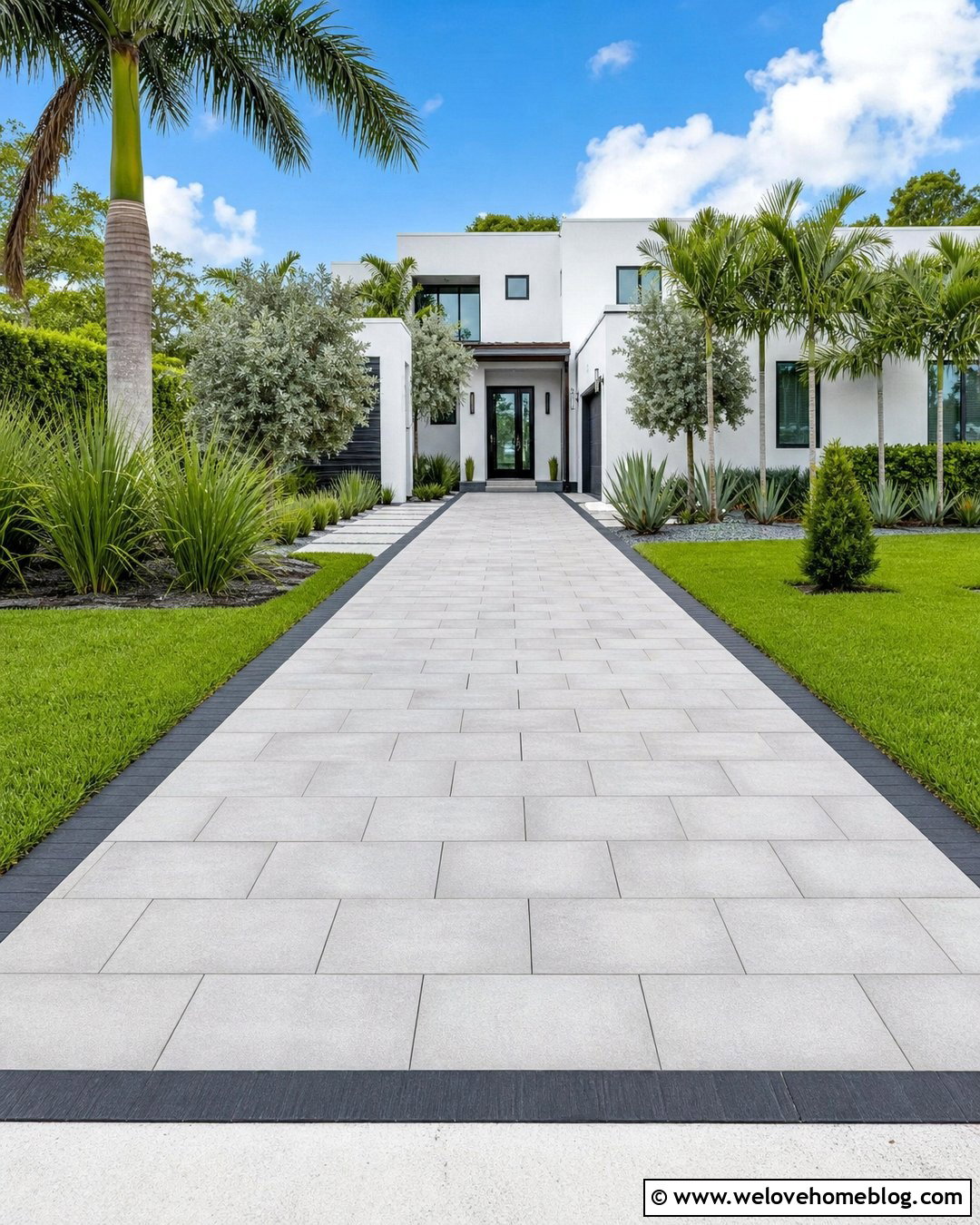 Modern Miami Concrete Paver Driveway - 20 miami driveway ideas