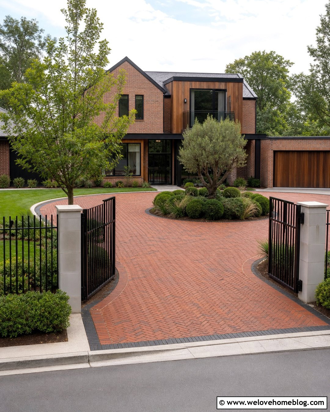 Modern Open Bar Driveway Gate - 20 Modern Entry Gates Driveway Ideas