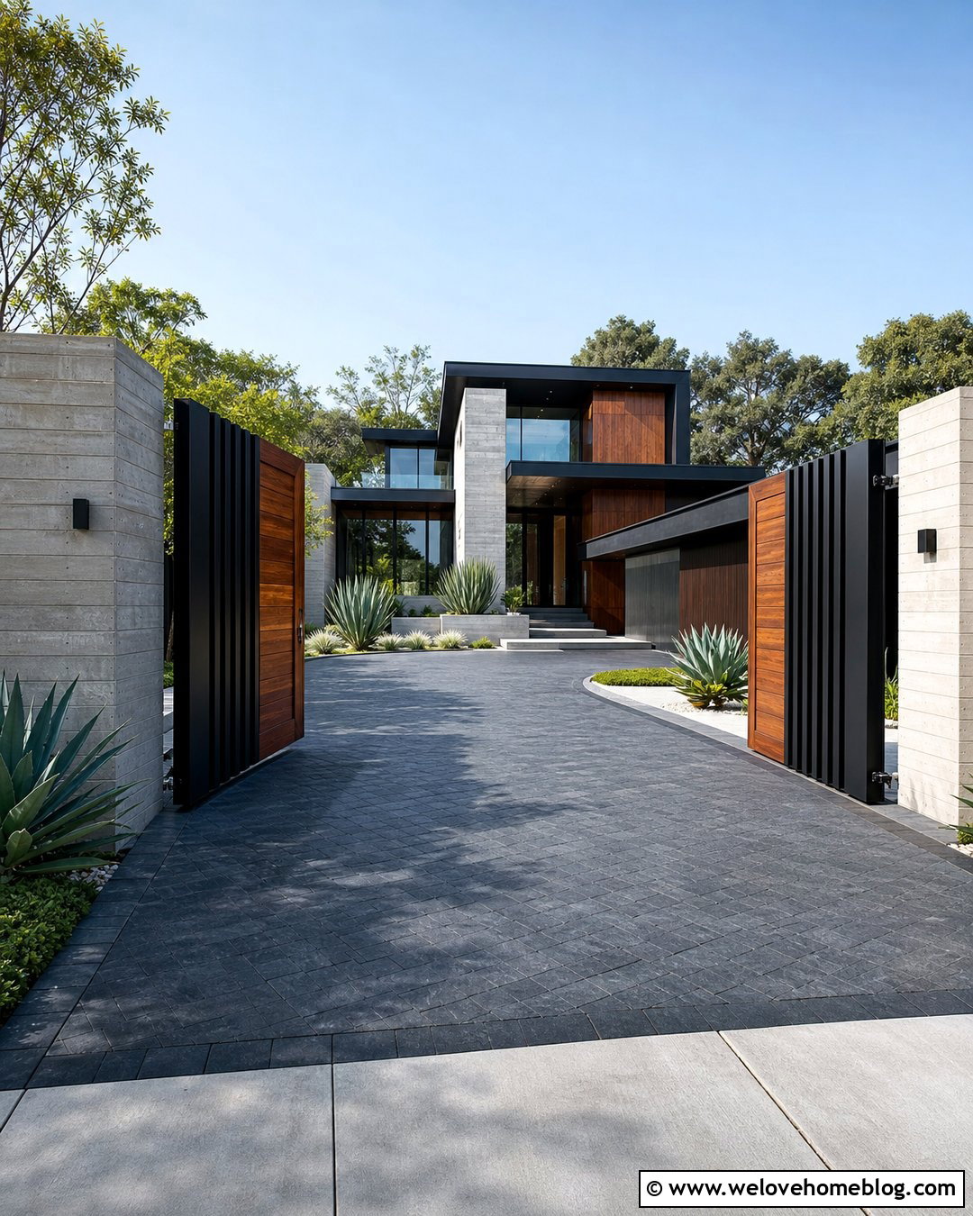 Modern Pivot Driveway Gate - 20 Modern Entry Gates Driveway Ideas