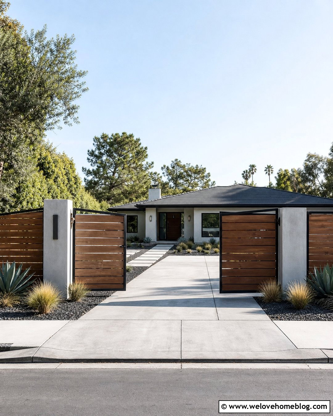 Modern Ranch Driveway Gate - 20 Ranch Driveway Gate Ideas