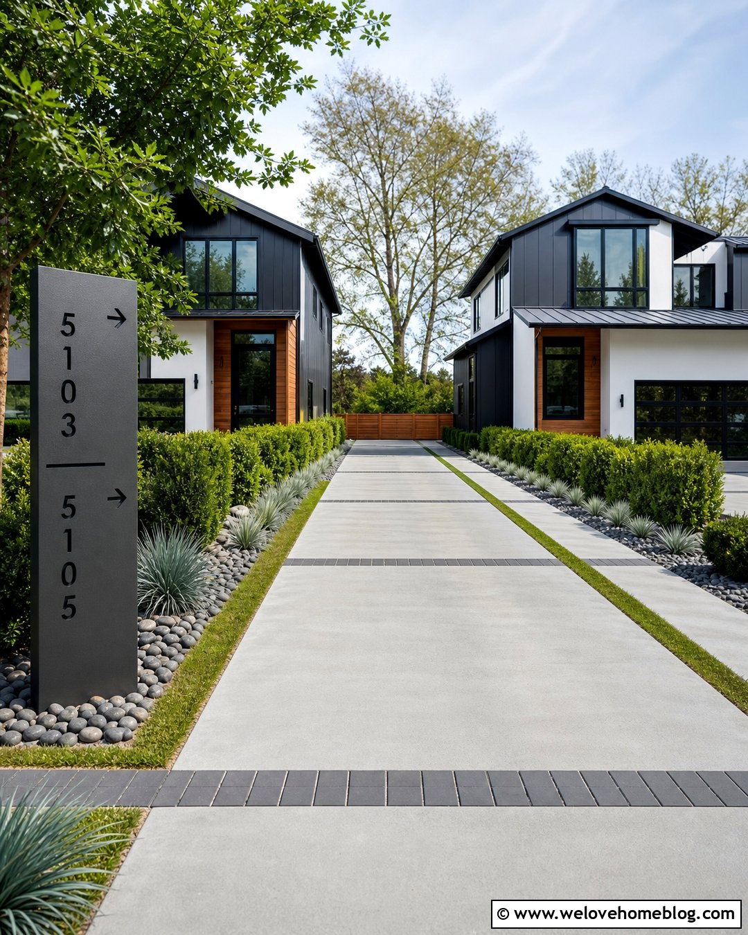 Modern Shared Driveway Address Sign - 20 Shared Driveway Address Sign Ideas