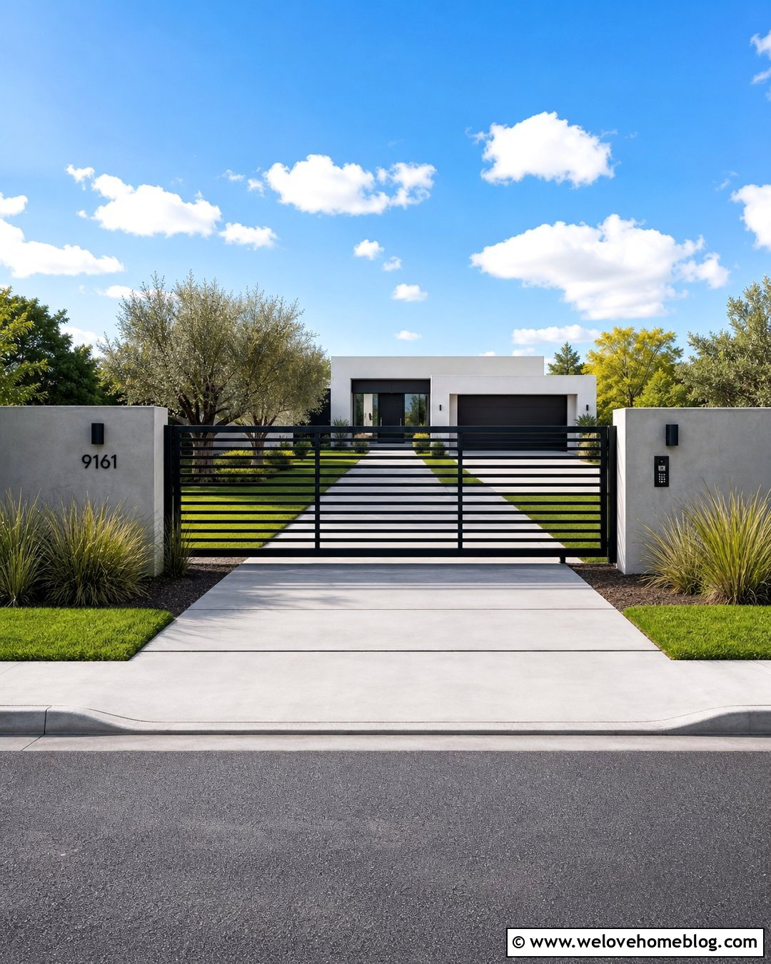 Modern Sliding Driveway Security Gate - 20 Driveway Security Gate Inspiration Ideas