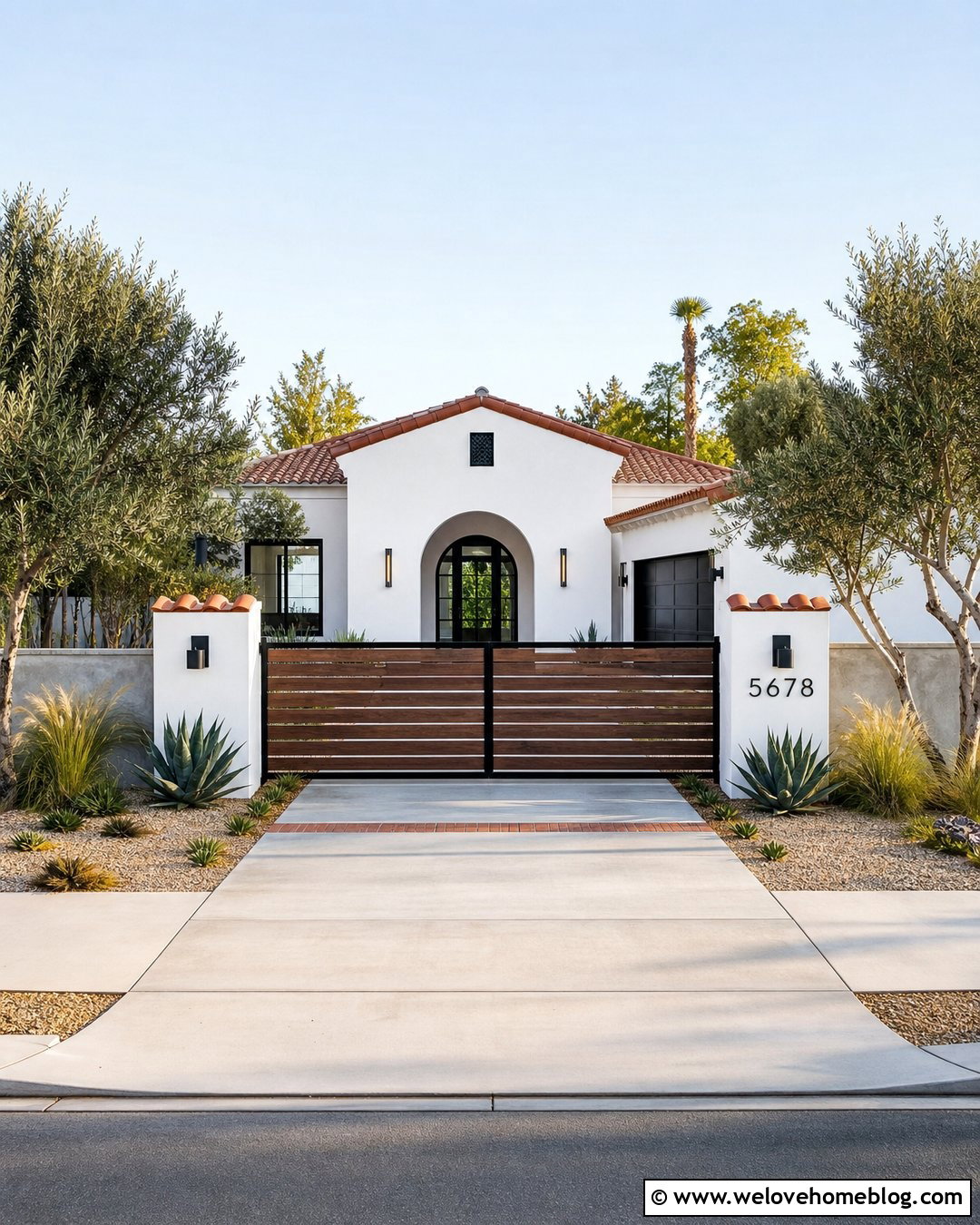 Modern Spanish Style Driveway Gate - 20 spanish style home driveway gate ideas